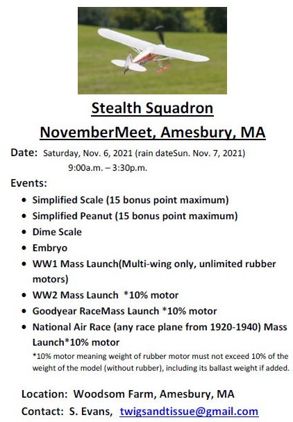 November 6 Meet – Amesbury MA