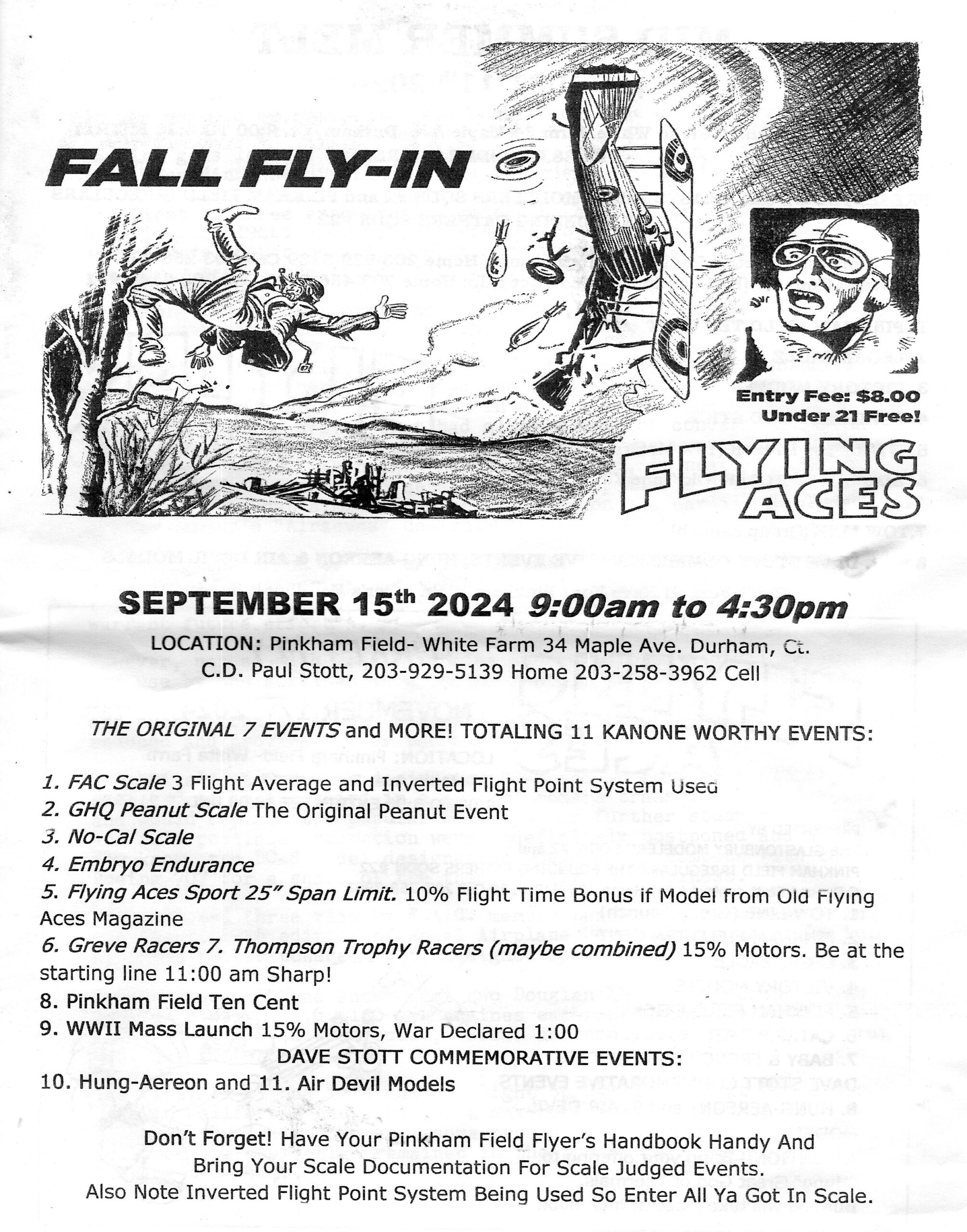 Durham CT Fall Fly In FAC Meet 9/15/2024