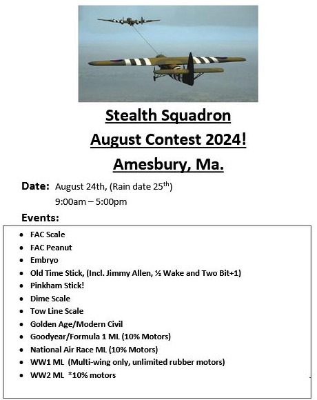 Aug 24, 2024 Stealth Squadron Summer Meet, Amesbury MA