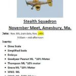 Stealth Squadron Meet, Sunday November 8, 2020 Amesbury MA