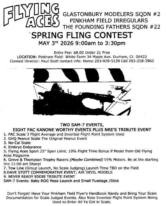 Pinkham Field/Glastonbury Modelers Spring Fling FAC Contest