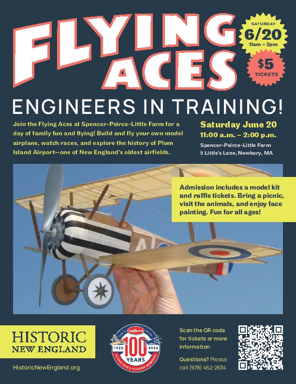 Flying Aces at Spencer-Peirce Little Farm, 6-20-2026!